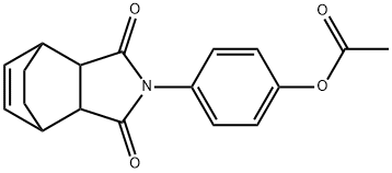 4-(3,5-dioxo-4-azatricyclo[5.2.2.0~2,6~]undec-8-en-4-yl)phenyl acetate,340696-82-4,结构式