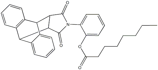 340696-96-0 2-(16,18-dioxo-17-azapentacyclo[6.6.5.0~2,7~.0~9,14~.0~15,19~]nonadeca-2,4,6,9,11,13-hexaen-17-yl)phenyl octanoate