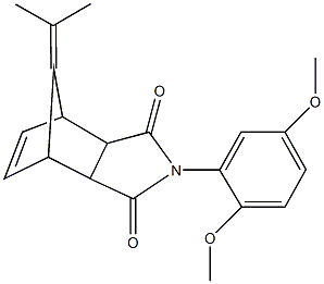 340703-40-4 4-(2,5-dimethoxyphenyl)-10-(1-methylethylidene)-4-azatricyclo[5.2.1.0~2,6~]dec-8-ene-3,5-dione