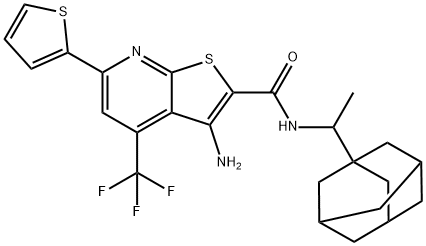 340817-72-3 N-[1-(1-adamantyl)ethyl]-3-amino-6-(2-thienyl)-4-(trifluoromethyl)thieno[2,3-b]pyridine-2-carboxamide