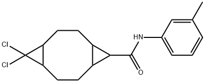 340982-91-4 10,10-dichloro-N-(3-methylphenyl)tricyclo[7.1.0.0~4,6~]decane-5-carboxamide