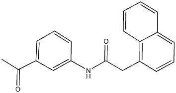 N-(3-acetylphenyl)-2-(1-naphthyl)acetamide Struktur