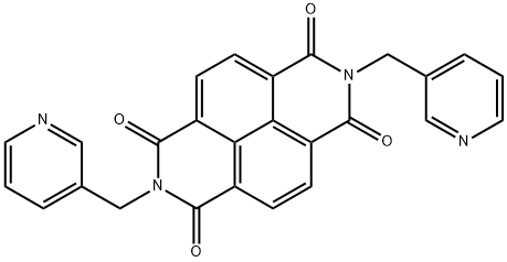 2,7-bis(3-pyridinylmethyl)benzo[lmn][3,8]phenanthroline-1,3,6,8(2H,7H)-tetrone Struktur