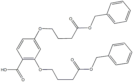2,4-bis[4-(benzyloxy)-4-oxobutoxy]benzoic acid Structure