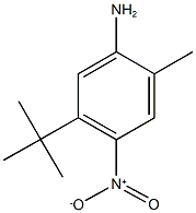 5-tert-butyl-2-methyl-4-nitroaniline 化学構造式