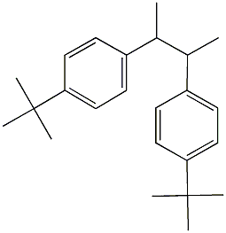 1-tert-butyl-4-[2-(4-tert-butylphenyl)-1-methylpropyl]benzene Struktur