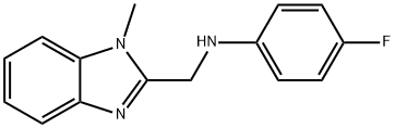 4-fluoro-N-[(1-methyl-1H-benzimidazol-2-yl)methyl]aniline Struktur