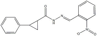 342783-11-3 N'-{2-nitrobenzylidene}-2-phenylcyclopropanecarbohydrazide