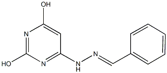 benzaldehyde (2,6-dioxo-1,2,3,6-tetrahydro-4-pyrimidinyl)hydrazone Structure
