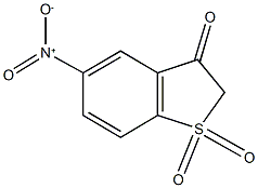 5-硝基苯并[B]噻吩-3(2H)-酮-1,1-二氧化物, 343348-19-6, 结构式