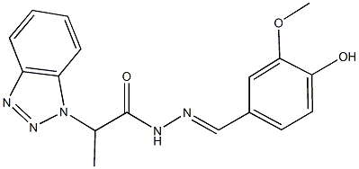 343357-75-5 2-(1H-1,2,3-benzotriazol-1-yl)-N'-(4-hydroxy-3-methoxybenzylidene)propanohydrazide