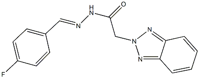 2-(2H-1,2,3-benzotriazol-2-yl)-N'-(4-fluorobenzylidene)acetohydrazide Structure