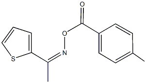 1-(2-thienyl)ethanone O-(4-methylbenzoyl)oxime Structure