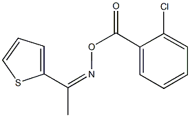 1-(2-thienyl)ethanone O-(2-chlorobenzoyl)oxime Struktur