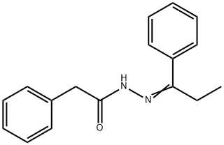 2-phenyl-N'-(1-phenylpropylidene)acetohydrazide Struktur