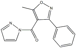 5-methyl-3-phenyl-4-(1H-pyrazol-1-ylcarbonyl)isoxazole,344912-47-6,结构式