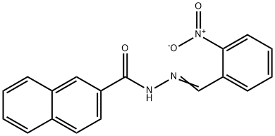 N'-{2-nitrobenzylidene}-2-naphthohydrazide Structure
