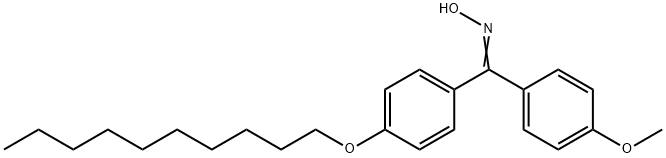 [4-(decyloxy)phenyl](4-methoxyphenyl)methanone oxime Struktur