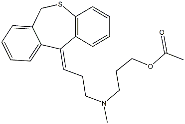3-[(3-dibenzo[b,e]thiepin-11(6H)-ylidenepropyl)(methyl)amino]propyl acetate Structure