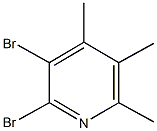2,3-dibromo-4,5,6-trimethylpyridine Structure