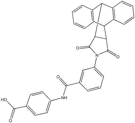 4-{[3-(16,18-dioxo-17-azapentacyclo[6.6.5.0~2,7~.0~9,14~.0~15,19~]nonadeca-2,4,6,9,11,13-hexaen-17-yl)benzoyl]amino}benzoic acid|