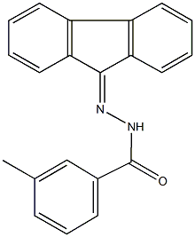 N'-(9H-fluoren-9-ylidene)-3-methylbenzohydrazide Structure