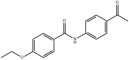 N-(4-acetylphenyl)-4-ethoxybenzamide 化学構造式