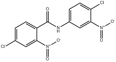 4-chloro-N-{4-chloro-3-nitrophenyl}-2-nitrobenzamide Struktur