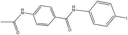 4-(acetylamino)-N-(4-iodophenyl)benzamide Struktur