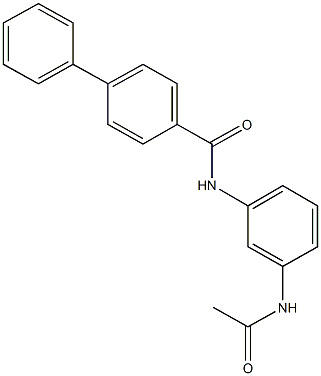 N-[3-(acetylamino)phenyl][1,1'-biphenyl]-4-carboxamide Structure