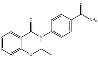 N-[4-(aminocarbonyl)phenyl]-2-ethoxybenzamide Struktur
