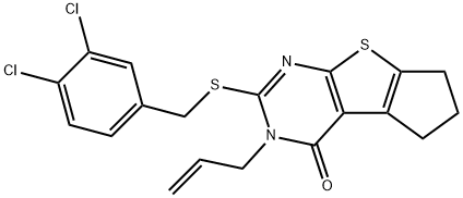 346727-45-5 3-allyl-2-[(3,4-dichlorobenzyl)sulfanyl]-3,5,6,7-tetrahydro-4H-cyclopenta[4,5]thieno[2,3-d]pyrimidin-4-one