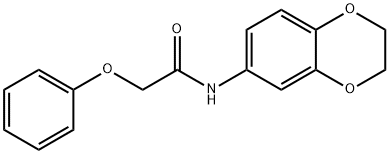N-(2,3-dihydro-1,4-benzodioxin-6-yl)-2-phenoxyacetamide,347322-34-3,结构式