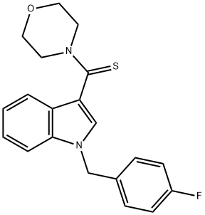 1-(4-fluorobenzyl)-3-(4-morpholinylcarbothioyl)-1H-indole|