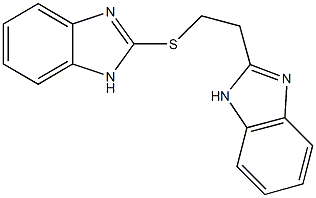 2-[2-(1H-benzimidazol-2-ylsulfanyl)ethyl]-1H-benzimidazole Structure