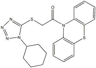 347341-72-4 10-{[(1-cyclohexyl-1H-tetraazol-5-yl)sulfanyl]acetyl}-10H-phenothiazine