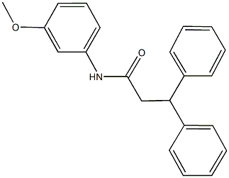 N-(3-methoxyphenyl)-3,3-diphenylpropanamide Structure