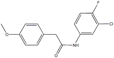 N-(3-chloro-4-fluorophenyl)-2-(4-methoxyphenyl)acetamide|