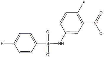 4-fluoro-N-{4-fluoro-3-nitrophenyl}benzenesulfonamide Structure