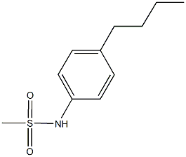 N-(4-butylphenyl)methanesulfonamide Structure