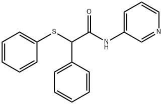 2-phenyl-2-(phenylsulfanyl)-N-(3-pyridinyl)acetamide 结构式