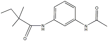 N-[3-(acetylamino)phenyl]-2,2-dimethylbutanamide Structure