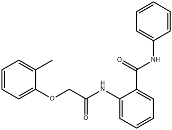 2-{[(2-methylphenoxy)acetyl]amino}-N-phenylbenzamide Struktur