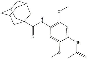 N-[4-(acetylamino)-2,5-dimethoxyphenyl]-1-adamantanecarboxamide Structure