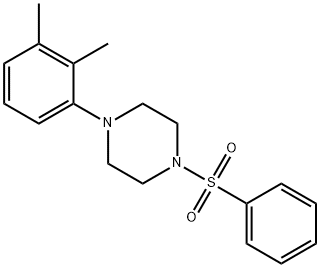1-(2,3-dimethylphenyl)-4-(phenylsulfonyl)piperazine Structure