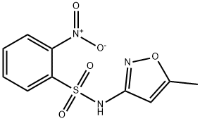 2-nitro-N-(5-methyl-3-isoxazolyl)benzenesulfonamide 化学構造式