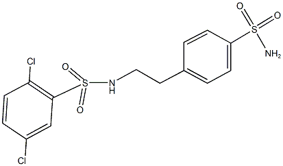 N-{2-[4-(aminosulfonyl)phenyl]ethyl}-2,5-dichlorobenzenesulfonamide|