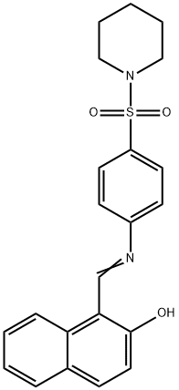 1-({[4-(1-piperidinylsulfonyl)phenyl]imino}methyl)-2-naphthol,349643-26-1,结构式