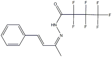 2,2,3,3,4,4,4-heptafluoro-N'-(1-methyl-3-phenyl-2-propenylidene)butanohydrazide|