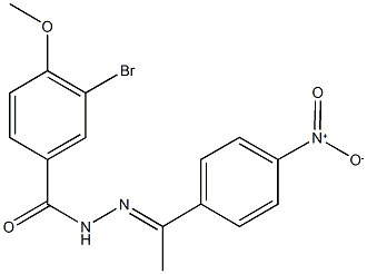 350012-26-9 3-bromo-N'-(1-{4-nitrophenyl}ethylidene)-4-methoxybenzohydrazide